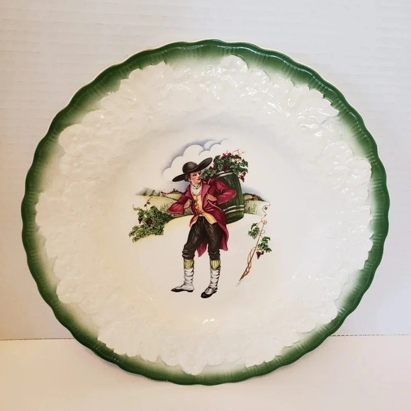 Vtg Alfred Meakin set of 2 French Costume 18th Century Porcelain Plates. - Picture 3 of 8